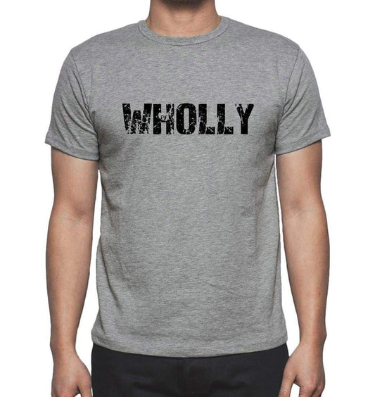 Wholly Grey Mens Short Sleeve Round Neck T-Shirt 00018 - Grey / S - Casual