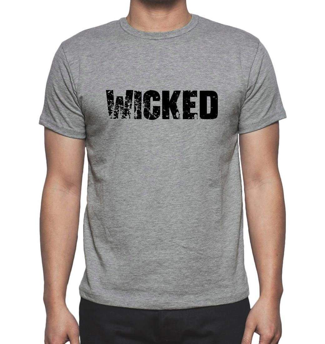 Wicked Grey Mens Short Sleeve Round Neck T-Shirt 00018 - Grey / S - Casual
