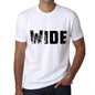 Wide Mens T Shirt White Birthday Gift 00552 - White / Xs - Casual