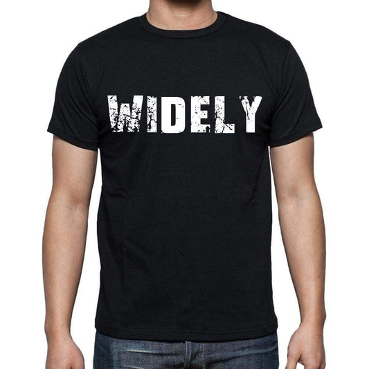 Widely White Letters Mens Short Sleeve Round Neck T-Shirt 00007