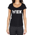 wiek, German Cities Black, Women's Short Sleeve Round Neck T-shirt 00002