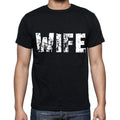 wife , white letters, Men's Short Sleeve Round Neck T-shirt 00007
