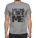 WILLING Like me, Grey, Men's Short Sleeve Round Neck T-shirt