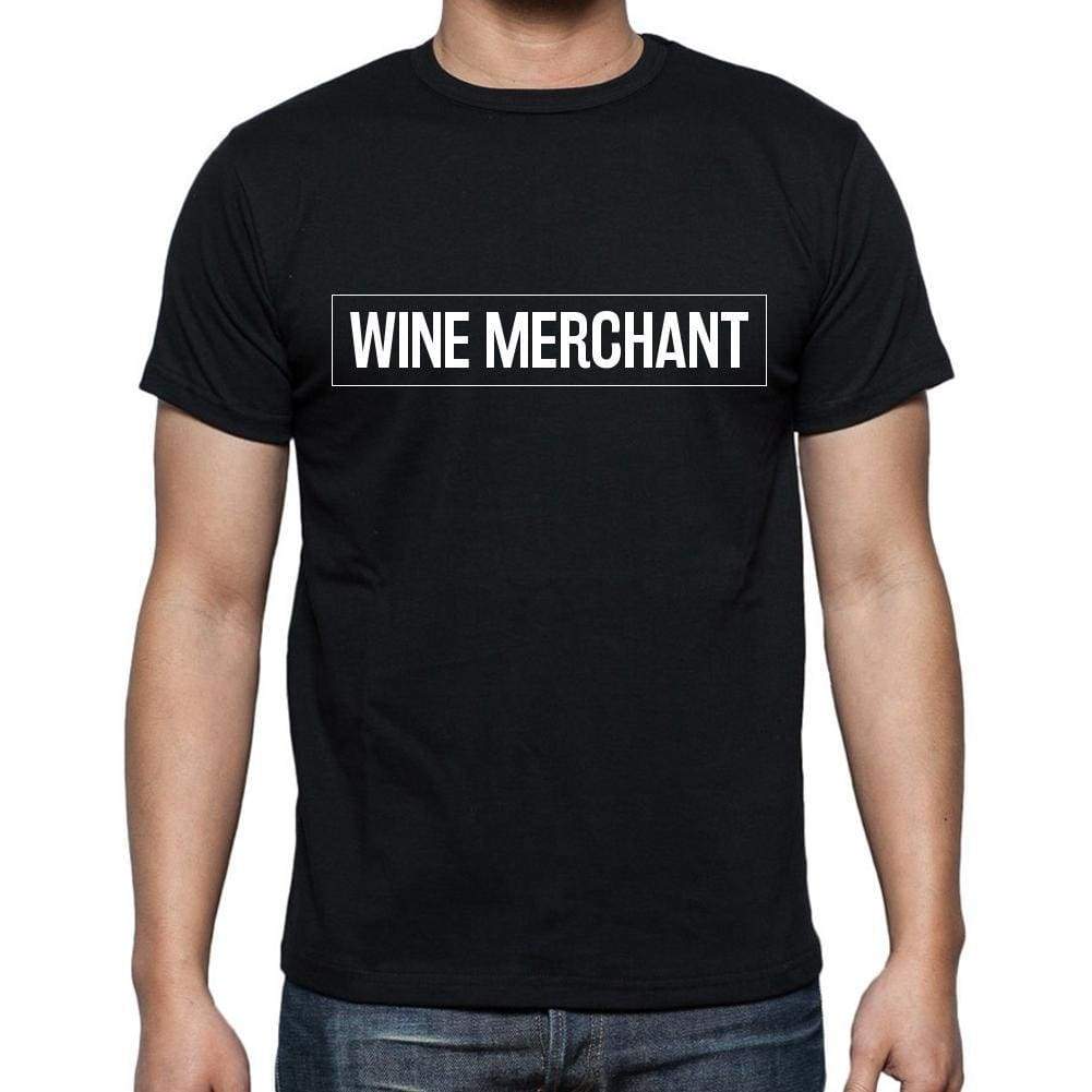 Wine Merchant T Shirt Mens T-Shirt Occupation S Size Black Cotton - T-Shirt
