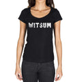 witsum, Villes allemandes Noir , Femme manches courtes Col rond 00002