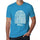 Witty Fingerprint Blue Mens Short Sleeve Round Neck T-Shirt Gift T-Shirt 00311 - Blue / S - Casual