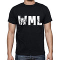 wml men t shirts,Short Sleeve,t shirts men,tee shirts for men,cotton,black , 3 letters