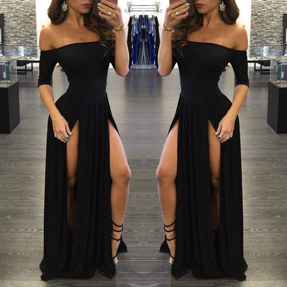 Women Sexy Formal Prom Dress Party Ball Gown Evening Long Bridesmaid Dress - S