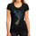 Womens Graphic T-Shirt Down Syndrome Footprint Deep Black - Deep Black / S / Cotton - T-Shirt