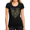 Women's Graphic T-Shirt Down Syndrome Heart Deep Black