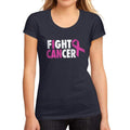 Women's Graphic T-Shirt I Can Fight Cancer French Navy