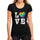 Womens Graphic T-Shirt LGBT Love Deep Black - Deep Black / S / Cotton - T-Shirt