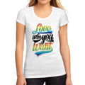 Women's Graphic T-Shirt LGBT Love Who You Want White