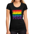 Women's Graphic T-Shirt LGBT Pride Deep Black