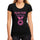 Womens Graphic T-Shirt Run for Autism Deep Black - Deep Black / S / Cotton - T-Shirt