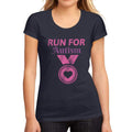 Women's Graphic T-Shirt Run for Autism French Navy