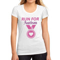 Women's Graphic T-Shirt Run for Autism White