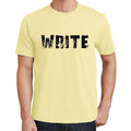 write Men's Short Sleeve Round Neck T-shirt 00043