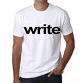 write Men's Short Sleeve Round Neck T-shirt