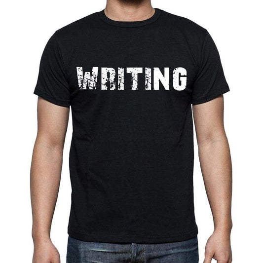 Writing White Letters Mens Short Sleeve Round Neck T-Shirt 00007