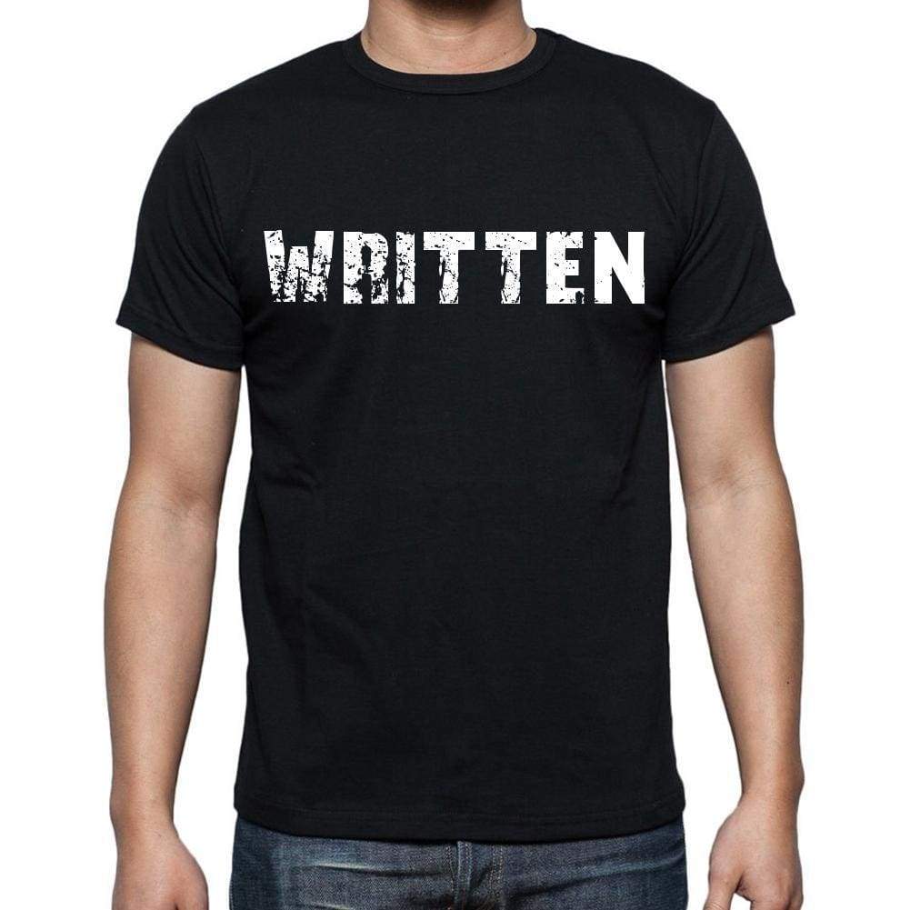Written White Letters Mens Short Sleeve Round Neck T-Shirt 00007
