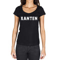 xanten, German Cities Black, Women's Short Sleeve Round Neck T-shirt 00002