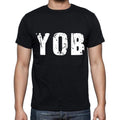 yob men t shirts,Short Sleeve,t shirts men,tee shirts for men,cotton,black , 3 letters