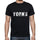 Yorks Mens Short Sleeve Round Neck T-Shirt 5 Letters Black Word 00006 - Casual