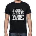 YOUNG Like me, black, Men's Short Sleeve Round Neck T-shirt 00055