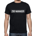 Zoo Manager t shirt, mens t-shirt, occupation, S Size, Black, Cotton