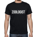 Zoologist t shirt, mens t-shirt, occupation, S Size, Black, Cotton